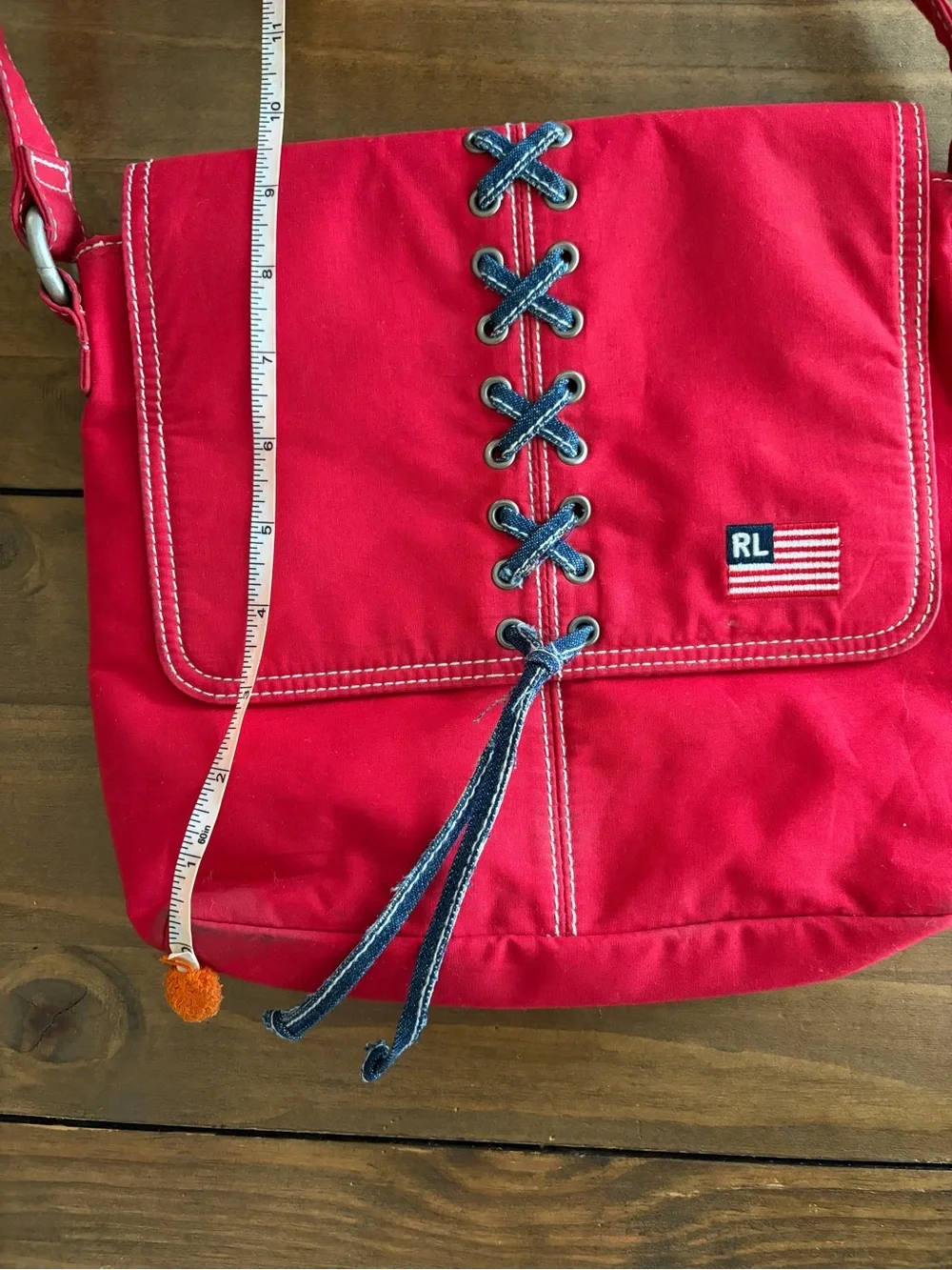 Vintage Lauren Ralph Lauren Y2K Nylon Shoulder Bag RARE